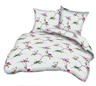 pościel bawełna lux 200x220 + 2x70x80 + 2x40x40 guzik B 206 Magnolia szara