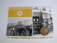2 zł. blister 1944 likwidacja getta w Łodzi