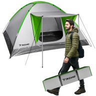 Namiot Turystyczny 4 Osobowy Kampingowy Duży Wodoodporny Rodzinny Daszek