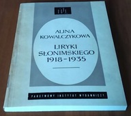 Liryki Słonimskiego : 1918-1935 BDB Alina Kowalczykowa