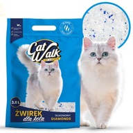 ŻWIREK DLA KOTA SILIKONOWY BEZPYŁOWY CATWALK DIAMONDS 3,8L