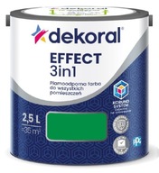 Dekoral Effect 3w1 Farba PLAMOODPORNA matowa zielony jak z bajki 2,5l
