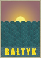 Plakat Bałtyk B2 #BAŁTYK bez ramy 50 x 70 cm