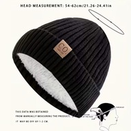 CZAPKA granatowa MĘSKA CIEPLA OCIEPLANA ZIMOWA JESIENNA POLAR