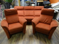 ZESTAW sofa 3 + 2 fotele RELAX