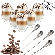 Idealny Zestaw Szklanki Termiczne Latte 6 szt. 350ml - Pyszna i ciepła kawa