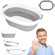 SKŁADANA MISKA NA PRANIE DUŻA 25L SILIKONOWA KOSZ WANIENKA OKRĄGŁA