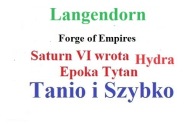 Forge of Empires FOE Tytan Wrota Hydra Langendorn