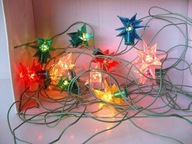 LAMPKI CHOINKOWE z PRL : GWIAZDKI gwiazdeczki DUŻE GWIAZDY : SPRAWNE