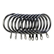 Metalowe kółka do zasłon 45szt + 42szt agrafki