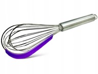 Trzepaczka ubijaczka kuchenna nierdzewna nakładka silikonowa kolory