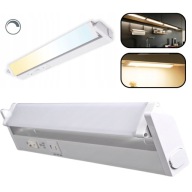 LAMPA PODSZAFKOWA LED MEBLOWA 30CM 4W 230V ZMIENNA BARWA ŚWIATŁA KUCHENNA