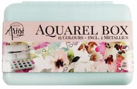 FARBY AKWARELOWE SUCHE AKWARELE 15 KOL + PĘDZELEK