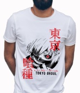 Koszulka męska bawełniana z nadrukiem anime TOKYO GHOUL