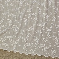 Tkanina/ firana żakardowa, biała, sz.330 x w 180cm, 6x@