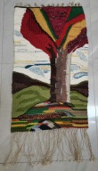 Kilim Gobelin Cepelia drzewo abstrakcja