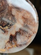 Naszyjnik ,,Kawa z Cynamonem"z żywicy epoksydowej brązowy wisior handmade