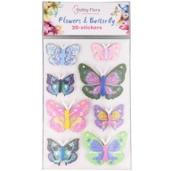 NAKLEJKI 3D MOTYLE MOTYLKI