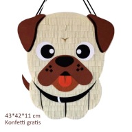 Piniata Pies Piesek / Mops Mopsik. Konfetti gratis