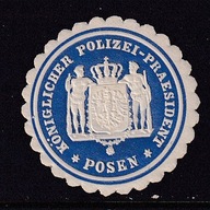 Poznań, Posen, Policja, zalepka na listy /DO/