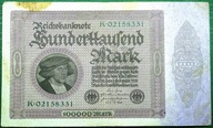 BANKNOT DO KOLEKCJI NIEMCY 100000 MAREK 1923