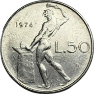 WŁOCHY - 50 LIRE - 1974
