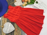 Colori - atłasowa sukienka kokardki r 92/98