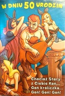 50 URODZINY kartka karnet śmieszne życzenia mężczyzna facet