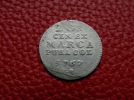 STANISŁAW AUGUST PONIATOWSKI - 2 GROSZE 1767 F.S.