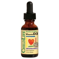 Suplement diety ChildLife witamina D3 jagodowy krople 29,6 ml