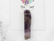 wisiorek AMETYST kamień minerał vintage boho MN85