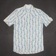 NEXT_Cudna KOSZULA_biała niebieskie kwiaty HIT super modna JEDYNA_M