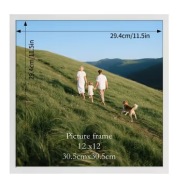 Biała drewniana ramka na Zdjęcia 30x30