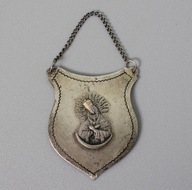 Srebrny stary ryngraf Matka Boska Ostrobramska