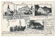 C37 Gruss aus Ogrodzon OGRODZONA Wczesna litografia Teschen Cieszyn rzadka
