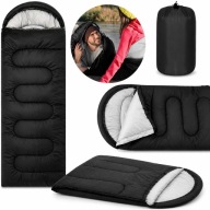 ŚPIWÓR TURYSTYCZNY MUMIA LEKKI CIEPŁY KOŁDRA Z KAPTUREM POKROWIEC 2W1