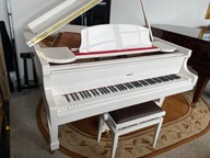 PIĘKNY, BIAŁY FORTEPIAN ASPHEIM