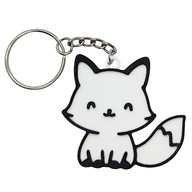 BRELOK UROCZY LISEK figurka 3D do kluczy PREZENT LIS SŁODKI KLUCZE