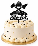 TOPPER NA TORT URODZINOWY BRUKARZ KOSTKA STO LAT