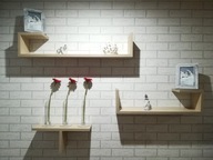 Półki wiszące 3niv ukryte mocowania