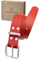 Pasek męski skórzany wycięty z kruponu las vegas naturalny tworzony ręcznie