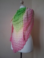 Chusta ręcznie robiona na szydełku, bawełna, szer. 210cm x wys. 100cm, K2