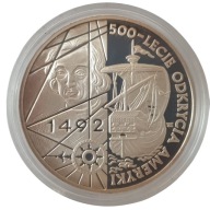200 000 ZŁ 1992 ODKRYCIE AMERYKI SREBRO PROOF STAN L