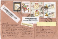 BANGLADESZ - KRAKÓW -koperta -znaczki -obieg 2024 rok