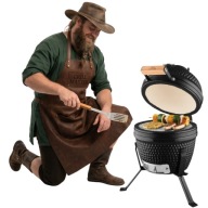 WIELOFUNKCYJNY GRILL CERAMICZNY KOMADO 13" – Twoja Mobilna Kuchnia Ogrodowa