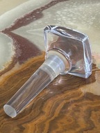 ZGRABNY WYSOKI KRYSZTAŁOWY KOREK ZATYCZKA DO KARAFKI BUTELKI WINA TCM