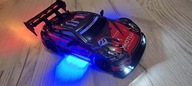 Nissan GT-R R35 Red Carbon do Driftu LED RC neony 4WD 1:24 tunned drift