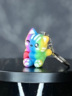 Kot tęcza "Prawy" TOTI breloki PRZYTUŁAPKI - Walentynki