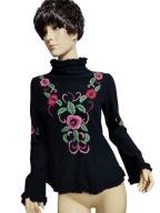 LYSGAARD SWETER HAFTOWANY FOLK LUDOWY WEŁNIANY 36