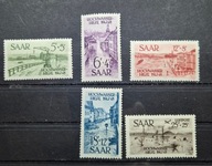Niemcy, Saarland 1948, Mi.255-59